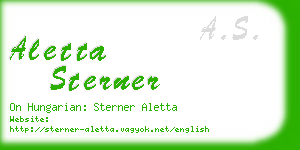 aletta sterner business card